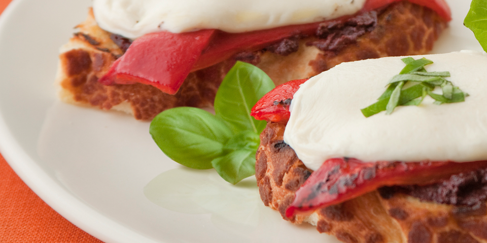 Large Image of Tostini with Fresh Mozzarella and Tapenade