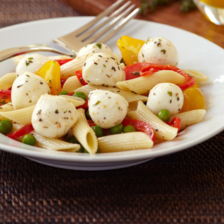 Small Image of Penne and Garden Vegetables Alla Mozzarella