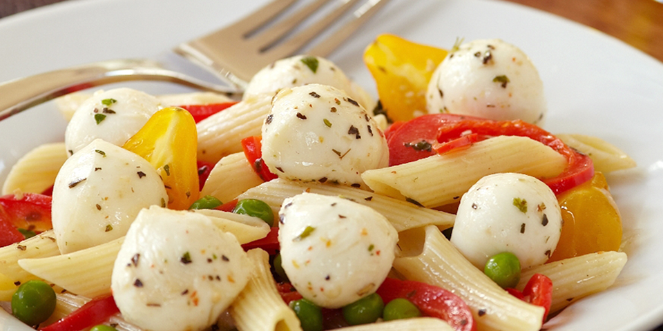 Large Image of Penne and Garden Vegetables Alla Mozzarella